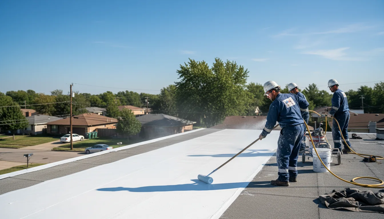 Commercial roof coating in Lewiston, MN near me